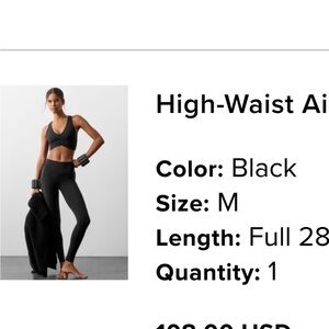 High-Waist Black Leggings